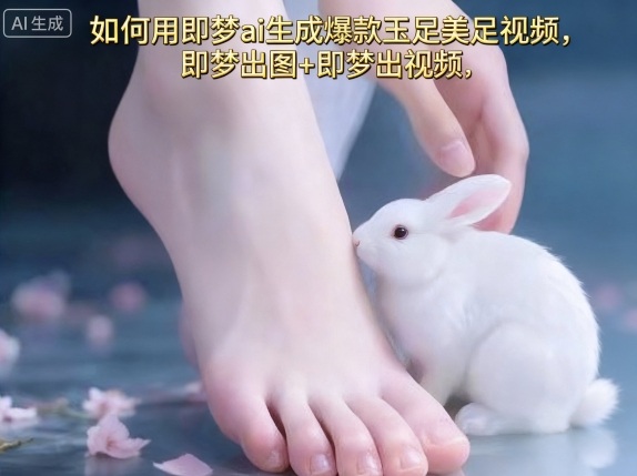 如何用即梦ai生成爆款玉足美足视频，即梦出图+即梦出视频，快速涨粉-聊项目