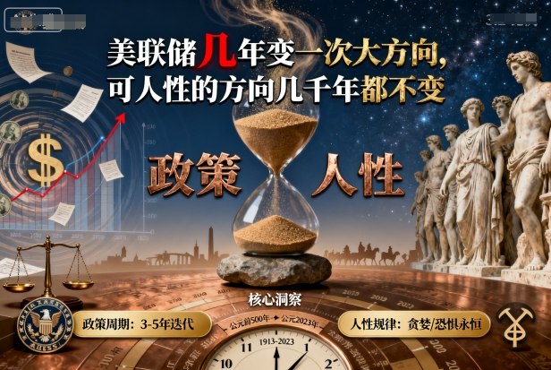 付费文章：美联储几年变一次大方向，可人性的方向几千年都不变-聊项目