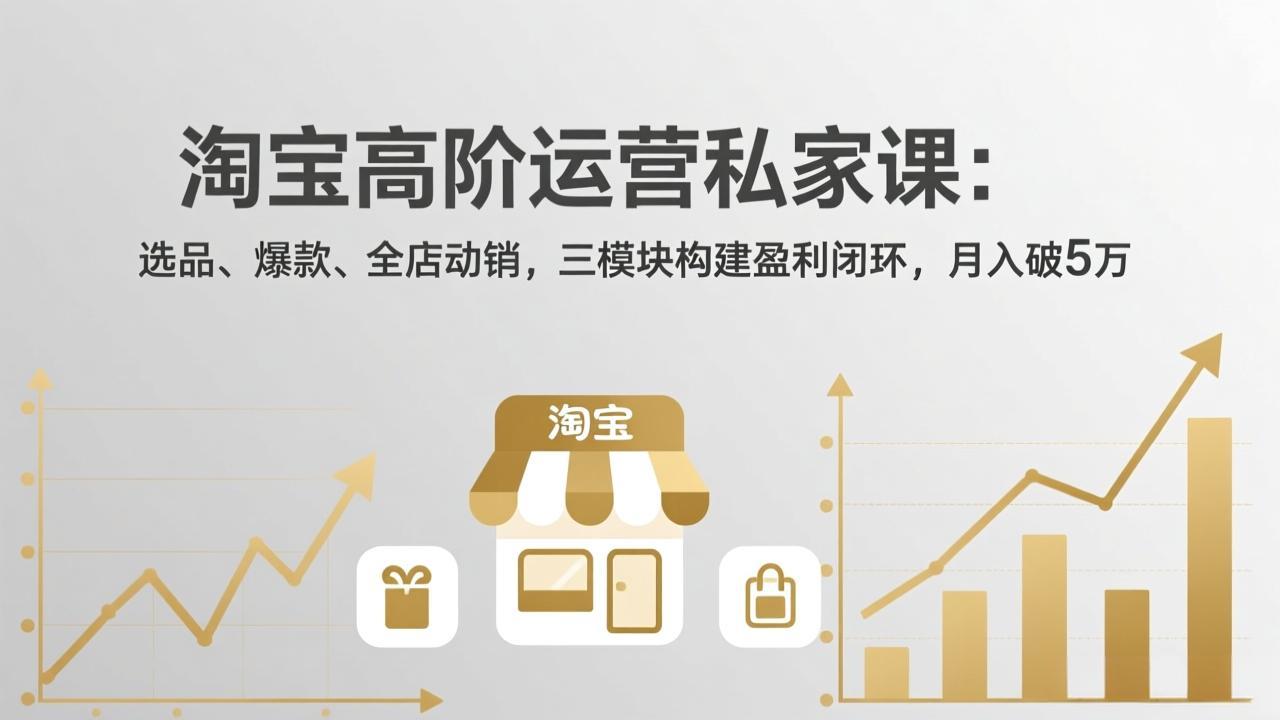 淘宝高阶运营私家课(更新26年4月-聊项目