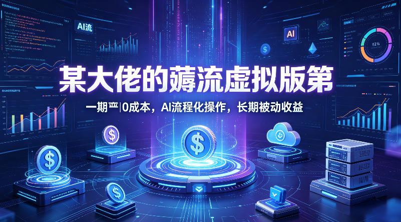 某大佬的薅流虚拟版第一期丨0成本，AI流程化操作，长期被动收益-聊项目