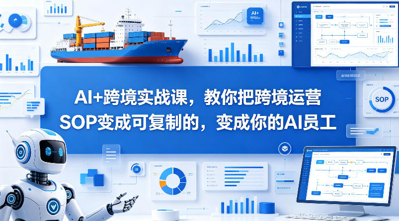 AI+跨境实战课,教你把跨境运营S0变成可复制的,变成你的AI员工-聊项目