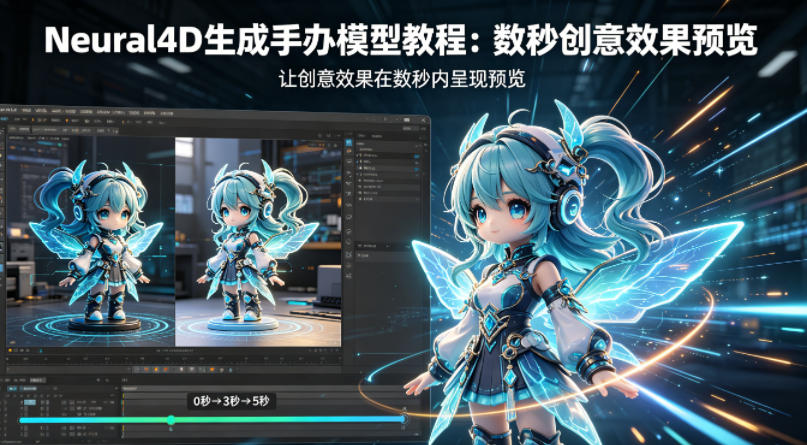 Neural4D生成手办模型教程,让创意效果在数秒内呈现预览-聊项目