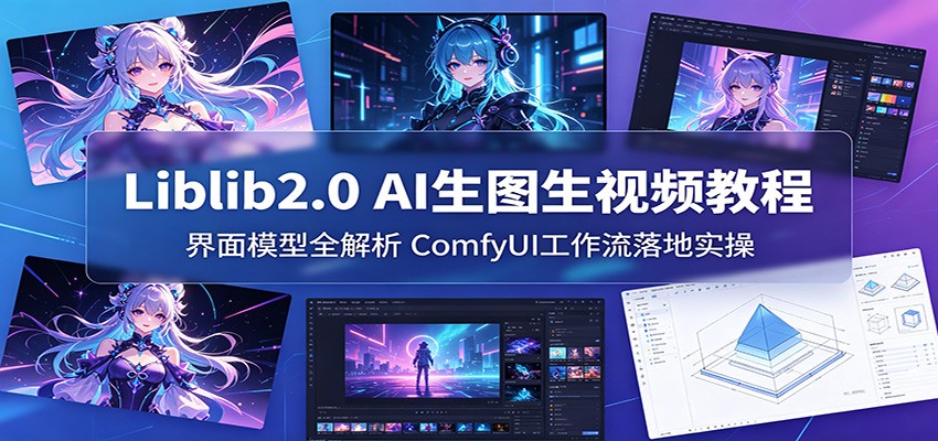 Liblib2.0 AI生图生视频教程:界面模型全解析,ComfyUI工作流落地实操-聊项目
